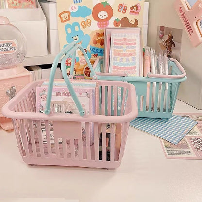 バスケット ミニ かご 手提げ 卓上 多機能 商品画像4