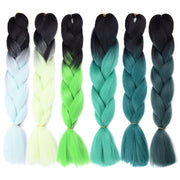 エクステ 三つ編み 編み込み カラーエクステンション つけ毛 ヘアアレンジ ブレイズ コーンロウ レディース 女性 グラデーション 毛束 ヒップホップ ダンス みつあみ おしゃれ