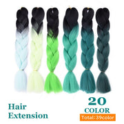 エクステ 三つ編み 編み込み カラーエクステンション つけ毛 ヘアアレンジ ブレイズ コーンロウ レディース 女性 グラデーション 毛束 ヒップホップ ダンス みつあみ おしゃれ