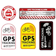 セキュリティステッカー 防犯ステッカー ステッカー 自転車 GPS 追跡 追跡アラーム ロードバイク スクーター オートバイ 盗難防止デカール 自転車アクセサリー 警告反射テープ