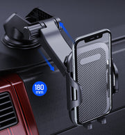 車用スマホホルダー 携帯ホルダー スマホスタンド 吸盤型 伸縮式 車載 スマートフォン立て 長さ調節可能 角度調整 回転 車用品 カー用品 ナビゲーション カーナビ 便利