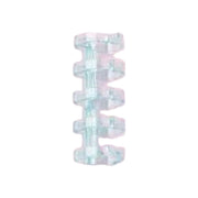 ルーズリーフリング ルーズリング 同色5個セット 文房具 5穴タイプ とじ具 バインダー クリア シンプル 無地 整理整頓 ノート アルバム メモ帳