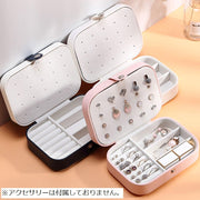 アクセサリーケース アクセサリーボックス ジュエリーボックス 収納 小物入れ ネックレス ピアス 指輪 ボタン 単色 シンプル かわいい おしゃれ 大容量 片づけ