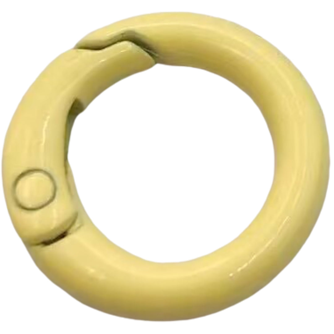 キーリング キーホルダー 5個セット カラビナ リング型 丸形 金属製 シンプル パーツ 多用途 アクセサリー 鍵 金具