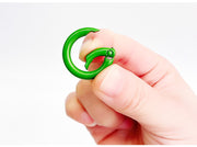 キーリング キーホルダー 5個セット カラビナ リング型 丸形 金属製 シンプル パーツ 多用途 アクセサリー 鍵 金具