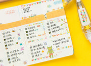 デコレーションテープ 6mm×40cm ハンドメイド DIY シール マスキングテープ 手帳 ノート 簡単 かわいい おしゃれ