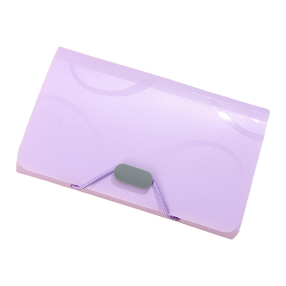 ファイルケース ドキュメントファイル A6 13ポケット ファイル 文具 パープル バリエーション画像