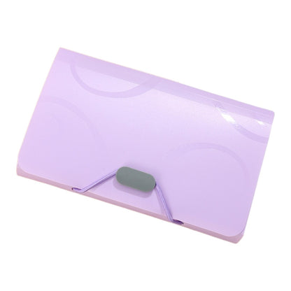 ファイルケース ドキュメントファイル A6 13ポケット ファイル 文具 パープル バリエーション画像