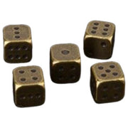 サイコロ 5個セット ダイス さいころ メタルサイコロ ブロンズ シルバーカラー ゴールドカラー 金属製 ゲーム パーティー ユニーク おしゃれ かわいい プレゼント ギフト 金色 銀色