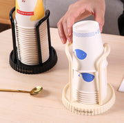 紙コップホルダー カップホルダー カップスタンド キッチン整理用品 紙コップディスペンサー 紙コップ収納 紙コップスタンド 防塵 積み重ね コンパクト 省スペース スタイリッシュ