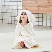 湯上りタオル フード付き バスタオル バスポンチョ ベビー キッズ 子供用 巻きタオル スナップボタン バスローブ おくるみ 厚手 モコモコ 男の子 女の子 赤ちゃん 耳付き アニマル バス用品 お風呂上り 幼児 可愛い 出産祝い プレゼント 贈り物 ギフト