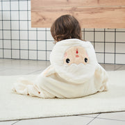 湯上りタオル フード付き バスタオル バスポンチョ ベビー キッズ 子供用 巻きタオル スナップボタン バスローブ おくるみ 厚手 モコモコ 男の子 女の子 赤ちゃん 耳付き アニマル バス用品 お風呂上り 幼児 可愛い 出産祝い プレゼント 贈り物 ギフト