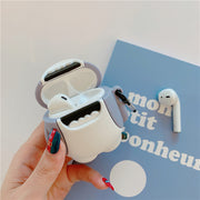 イヤホンケースカバー AirPods用 AirPodsPro用 第1 第2 第3世代 サメ 保護ケース カラビナフック付き 落下防止 イヤフォン イヤホン用アクセサリー 吊り下げ シリコン おしゃれ かわいい ユニーク 雑貨