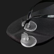 靴ずれ防止パッド 両足分 左右セット 2個セット トングサンダル用 靴ケア用品 中敷き インソール 粘着テープ クリア 透明 クッション 滑り止め 靴擦れ 痛み軽減 靴擦れ防止 保護 柔らかい