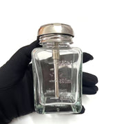 ガラスディスペンサー ネイルリムーバー入れ 180ml 120ml 詰め替え容器 ガラス製 プッシュ式 ボトル ポンプ 溶剤 除光液 消毒液 アセトン ネイル用品 ネイルケア ネイルオフ クリーナー