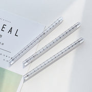 定規 立体 透明 クリア 三角柱 15cm 20cm 単品 直線定規 直尺 ルーラー 測定スケール 文具 事務用品 製図 学校 オフィス
