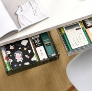 デスクトレー 整理用品 収納ケース 事務用品 引き出し 簡単取り付け 後付け デスク下 スライド収納 増設 収納ボックス スペース活用 省スペース 小物入れ 文房具入れ 整理整頓 テーブル下 机下 クリアカラー シンプル 単色 便利グッズ 粘着テープ 両面テープ 黒 白