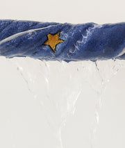 フェイスタオル 長方形 バス用品 お手拭き 星 スター パイピング 35cm 75cm 洗面所 洗顔 お風呂 浴室 キッチン 吸水 柔らか 日用品 雑貨 かわいい