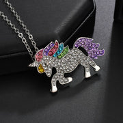 ネックレス ペンダント アクセサリー ジュエリー キラキラ ユニコーン レインボー 虹 ファッション 小物 レディース おしゃれ プレゼント ギフト 贈り物