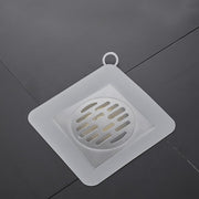 排水口カバー キッチン用品 蓋 ふた シンク 洗面所用品 浴室用具 カバー つまみ付き 四角 スクエア 半透明 お風呂 バスルーム 排水溝 床排水 つけ置き 掃除用品 掃除グッズ 防虫 防水 防塵 悪臭 シンプル グレー 灰色