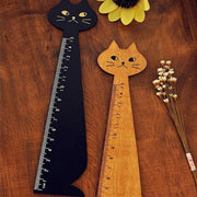 定規 ものさし 猫 ねこ ネコ 直線 15cm 文房具 木製 おしゃれ かわいい アニマル 動物 インテリア キュート キッズ ジュニア 学生 キャット ユニーク ギフト プレゼント 贈り物