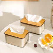 ティッシュケース トイレットペーパーケース ティッシュカバー ティッシュ入れ 卓上 木製 インテリア クリア 透明 シンプル おしゃれ