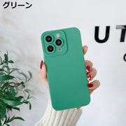 iPhoneケース カバー スマホケース 軽量 薄型 マットカラー シンプル 無地 TPU ソフト 耐衝撃 カメラ保護 背面保護