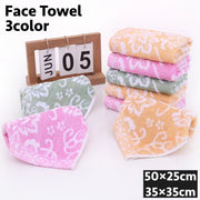 ハンドタオル タオル 50×25cm 35×35cm バス用品 花柄 もこもこ ふんわり 吸水性 柔らかい 日用品 生活雑貨 お洒落