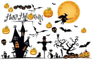 壁紙 ステッカー ウォールステッカー ハロウィン シール カボチャ かぼちゃ コウモリ こうもり 蝙蝠 髑髏 ドクロ ガイコツ 英語 魔女 可愛い かわいい おしゃれ アニマル 動物 どうぶつ