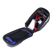 自転車用 スマホホルダー ポーチ つば付き 小物収納 ハンドル装着 落下防止 工具不要 スマートフォン 携帯 マウンテンバイク ロードバイク