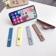 スマホベルト スマホバンド スライド 落下防止 スマホホルダー スタンド シリコン 軽量 シンプル ホールドリング 薄型 薄い カラバリ豊富 おしゃれ かわいい スマートフォン iPhone Android スマートホン アイフォン 便利 簡単