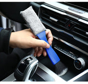 車内清掃用ブラシ 2way 車用品 車内 掃除 清掃ブラシ 埃取り 隙間 ほこり ホコリ エアコン ルーバー 吹き出し口 クリーナー クリーニングクロス モップ 刷毛 簡単 便利