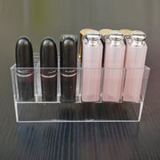 リップスタンド リップホルダー コスメスタンド メイクボックス コスメ収納 口紅 化粧品 卓上 24本収納 24マス 仕切り スクエア クリア 透明 無地 シンプル