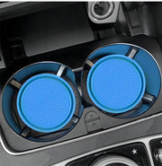 車用コースター 単品 カップホルダー デコレーション カー用品 カップマット 車用アクセサリー ドリンクマット 凹凸 ソフト やわらかい 厚手 丸 サークル 水滴対策 汚れ防止 単色 カジュアル かわいい かっこいい おしゃれ カスタマイズ