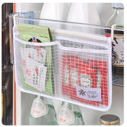 冷蔵庫収納バッグ 2個セット 収納ポケット 小物入れ ドアポケット ぶら下げ ハンギング フック 半透明 キッチン収納 キッチン整理用品 調味料 袋 タレ チューブ 袋収納 仕分け袋 台所用品 日用品雑貨