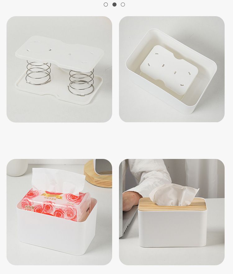 ティッシュケース用スプリングホルダー 単品 1個 ティッシュ マスク トイレットペーパー 商品画像3