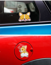 カーステッカー 車用ステッカー ボディステッカー バイクステッカー イヌ ドッグ コーギー 犬 かわいい 自動車用 車用品 カー用品 外装 ドレスアップ