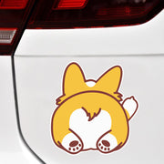 カーステッカー 車用ステッカー ボディステッカー バイクステッカー イヌ ドッグ コーギー 犬 かわいい 自動車用 車用品 カー用品 外装 ドレスアップ
