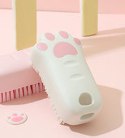 靴洗いブラシ 洋服ブラシ シューズブラシ シューズクリーナー 靴用 衣類用 ブラッシング お手入れ 掃除用品 柄付き 猫の手 ネコ 肉球 可愛い キュート