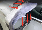 サイドミラーバイザー 車用 左右 2個セットドアミラーバイザー ミラーバイザー クリア 雨除け 雪除け レイン シールド 粘着テープ付き 取り付け簡単 車 視界 カーアクセサリー