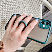 リングストラップ ホールドリング 同色2個セット スマホリング 王冠 クラウン 柔らかい ソフト 落下防止 携帯 かわいい おしゃれ パステルカラー シリコン