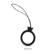 リングストラップ ホールドリング 同色2個セット スマホリング 王冠 クラウン 柔らかい ソフト 落下防止 携帯 かわいい おしゃれ パステルカラー シリコン