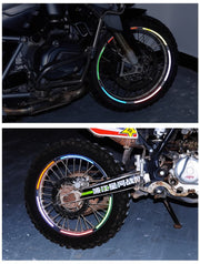反射ステッカー 8枚セット 自転車 バイク テープ リフレクター 反射板 シール ステッカー 安全対策 夜間 事故防止 車 追突防止 セーフティー 飾り 装飾
