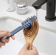 ヘアブラシクリーナー 毛取り 2way ヘアブラシ掃除 くし 櫛 髪の毛取り お手入れ 単品 汚れ取り 埃取り ホコリ取り 簡単 日用品 生活雑貨 洗面所 パソコン キーボード 隙間掃除 掃除用品 清掃道具 清潔 スリム コンパクト 便利グッズ 白 灰 緑 青