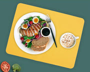 ランチョンマット 40×30cm プレースマット ランチマット 食事マット 長方形 四角形 断熱 防汚 防水 無地 単色 シンプル テーブルウェア