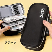 ペンケース 筆箱 ふでばこ 筆入れ 鍵付き ロック付き 大容量 文房具 文具 ステーショナリー 単色 無地 チェック シンプル 学校 入学グッズ