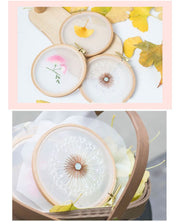 刺繍セット 刺繍キット DIY 入門セット 初心者 入門者 刺しゅう ししゅう 手作りセット ハンドメイドキット イチョウ カエデ アカシアの花 たんぽぽ