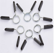 スプリングカラー 4個セット プレート止め バーベルカラー バーベルクリップ 留め具 25mm 28mm 30mm バーベル ダンベル ベンチプレス 筋トレ ウェイト トレーニング ジム 器具