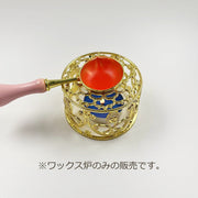 シーリングワックス炉 単品 シーリングスタンプ用 ワックス炉 レトロ ツール 蝋 封蝋 かわいい おしゃれ ゴールドカラー 手紙 メッセージカード スタンプ 招待状