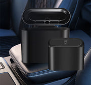ダストボックス 1.5L容量 ゴミ箱 車用 カー用品 車用品 薄型 小物入れ 防水 ドア シートバック プッシュ式 フック付き 引っかけ 多機能 収納ボックス コンパクト シンプル スタイリッシュ お洒落 可愛い